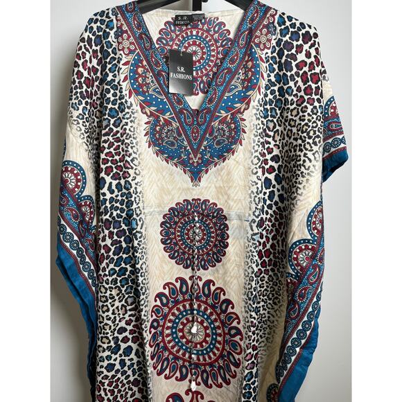 Kaftan Dresses for Women Beach Coverups, One Size Kaftans - Picture 4 of 4